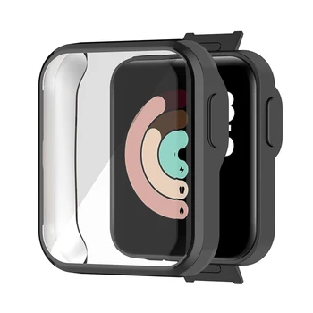 Чехол для Xiaomi Mi Watch Lite Redmi Watch Cover бампер в виде ракушки Рамка TPU протектор экрана Аксессуары для умных часов